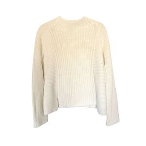 Sara Campbell 100% Cotton White Knit Sweater